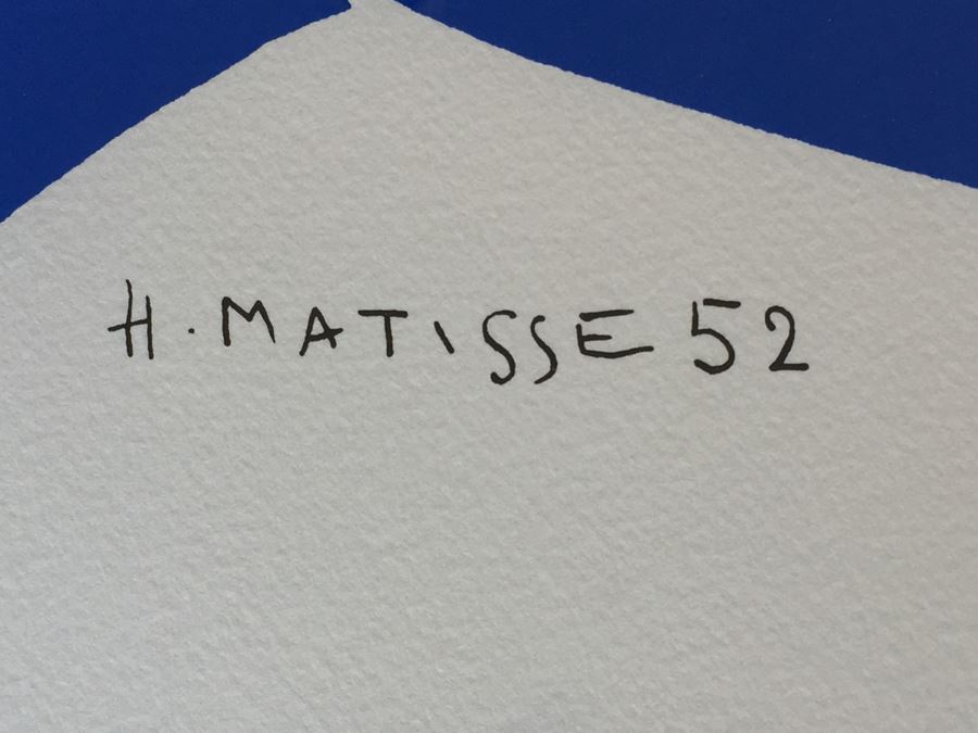 Pair Of Framed Henri Matisse Prints After His Cut Out Series [Photo 9]