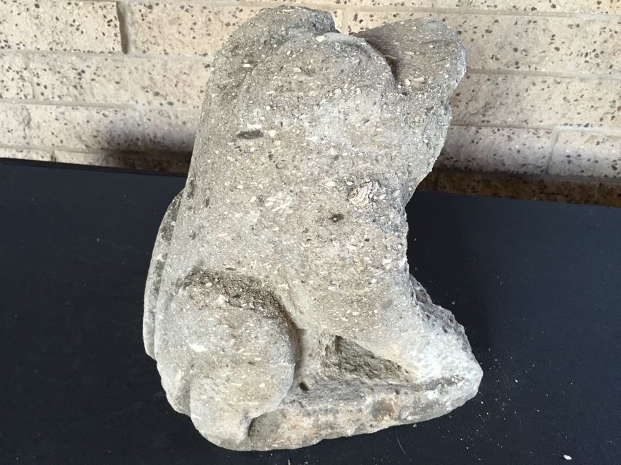 Carved Rock Frog Garden Statue [Photo 2]