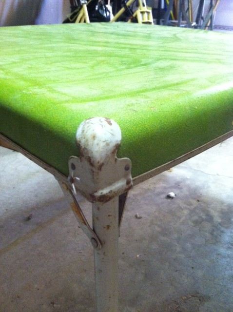 Vintage Green Folding Samson Card Table [Photo 4]