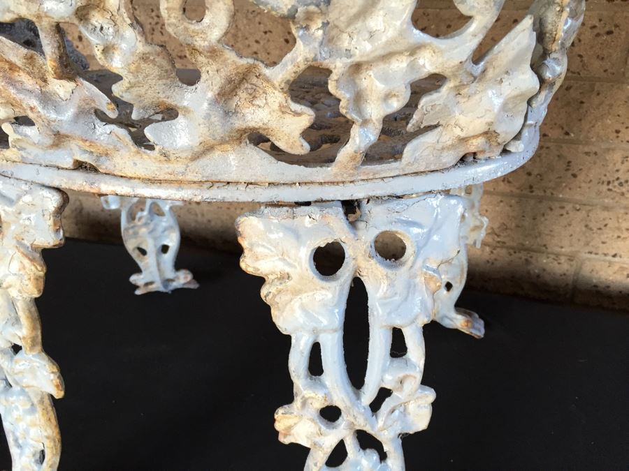 Heavy Wrought Iron Outdoor Patio Chair [Photo 8]