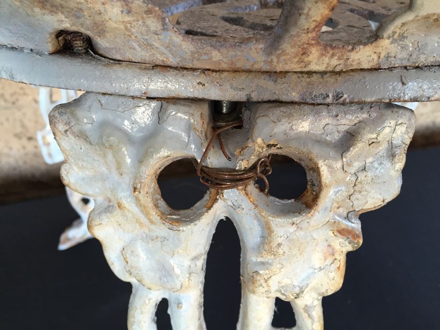 Heavy Wrought Iron Outdoor Patio Chair [Photo 7]