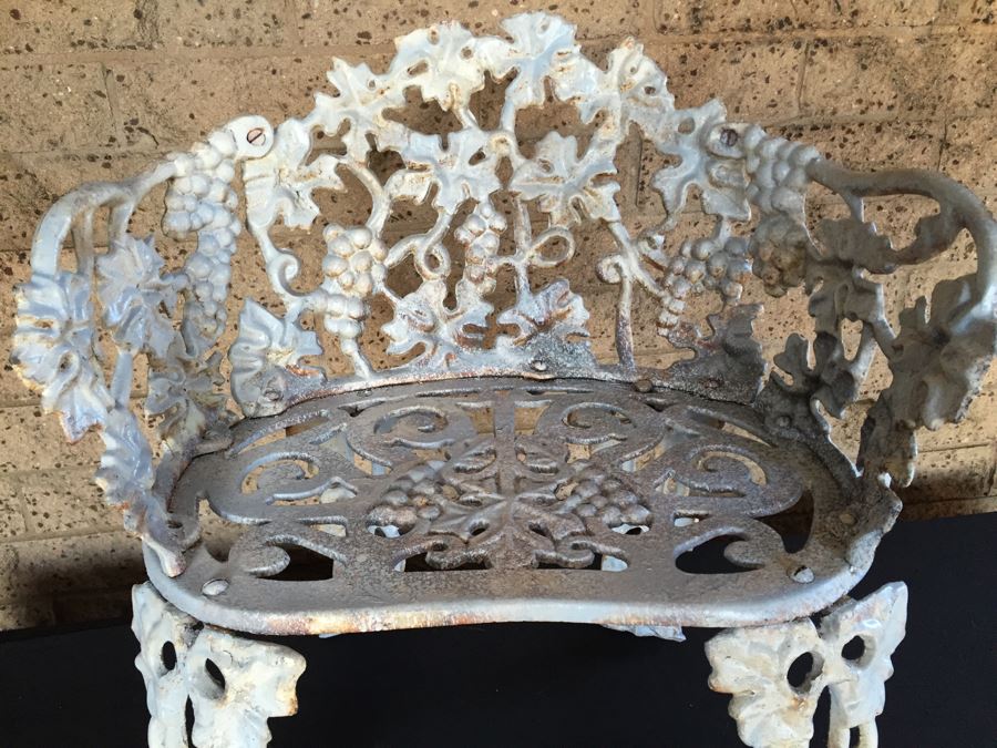 Heavy Wrought Iron Outdoor Patio Chair [Photo 2]