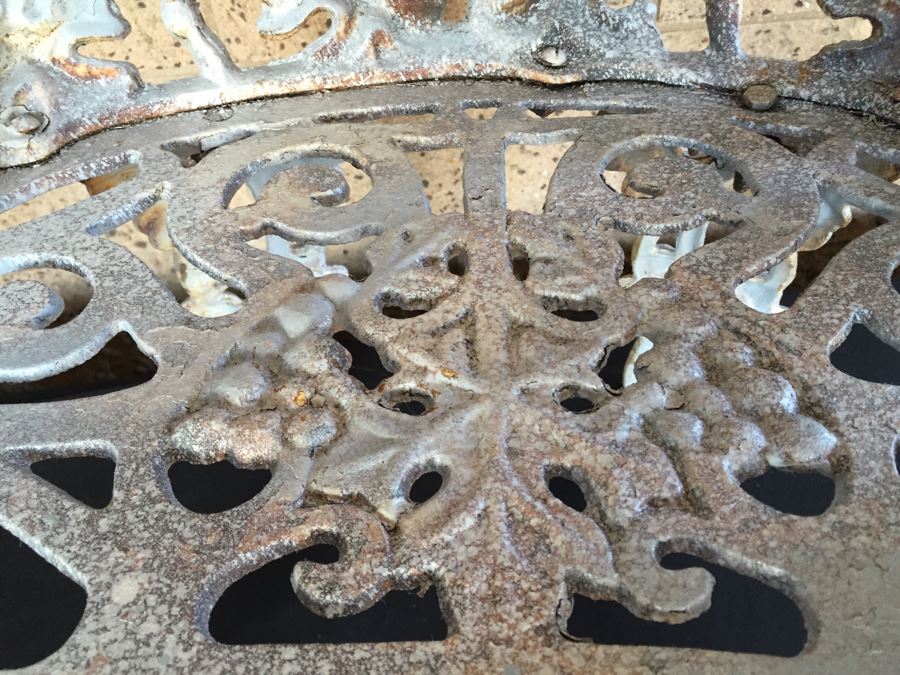 Heavy Wrought Iron Outdoor Patio Chair [Photo 4]