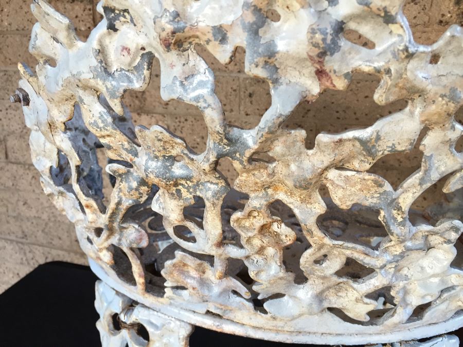 Heavy Wrought Iron Outdoor Patio Chair [Photo 9]