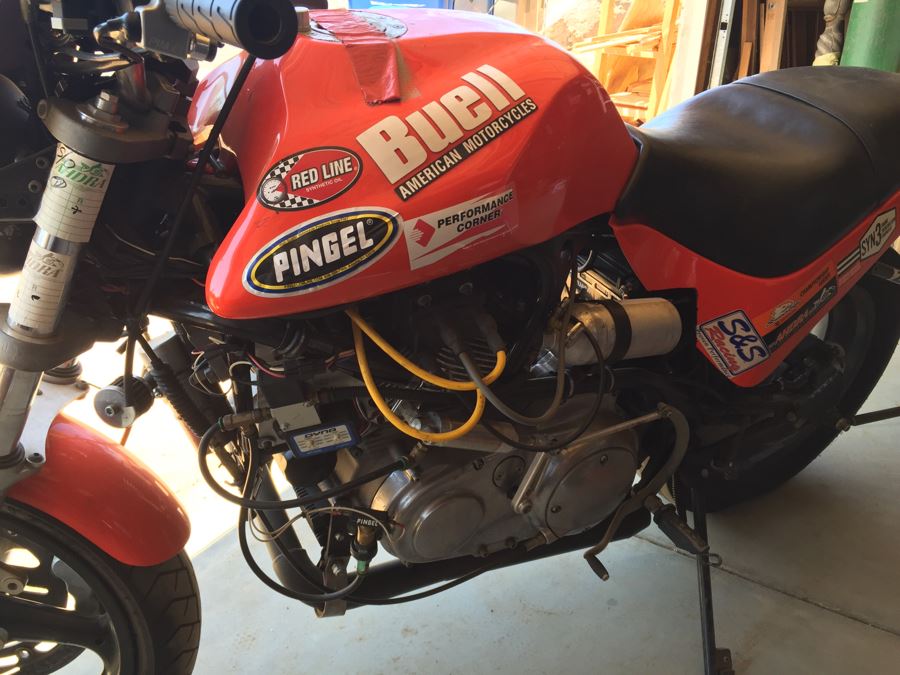 2000 Buell M2 Cyclone Drag Racing Bike Modified With Wheelie Bars Estimate $10,000 One Of Client's Racing Bikes [Photo 18]