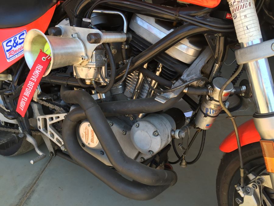 2000 Buell M2 Cyclone Drag Racing Bike Modified With Wheelie Bars Estimate $10,000 One Of Client's Racing Bikes [Photo 16]