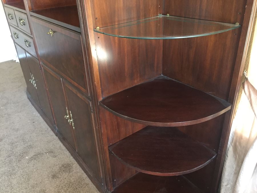 Stunning Drexel Chinoiserie Four Piece Wall Unit Display Cabinet Estimate $2,000 [Photo 8]