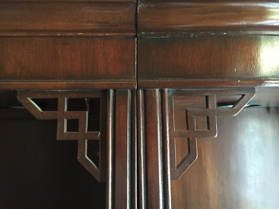 Stunning Drexel Chinoiserie Four Piece Wall Unit Display Cabinet Estimate $2,000 [Photo 9]