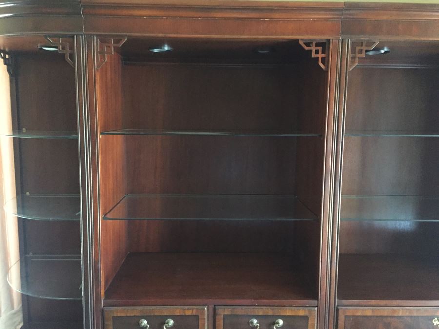 Stunning Drexel Chinoiserie Four Piece Wall Unit Display Cabinet Estimate $2,000 [Photo 5]