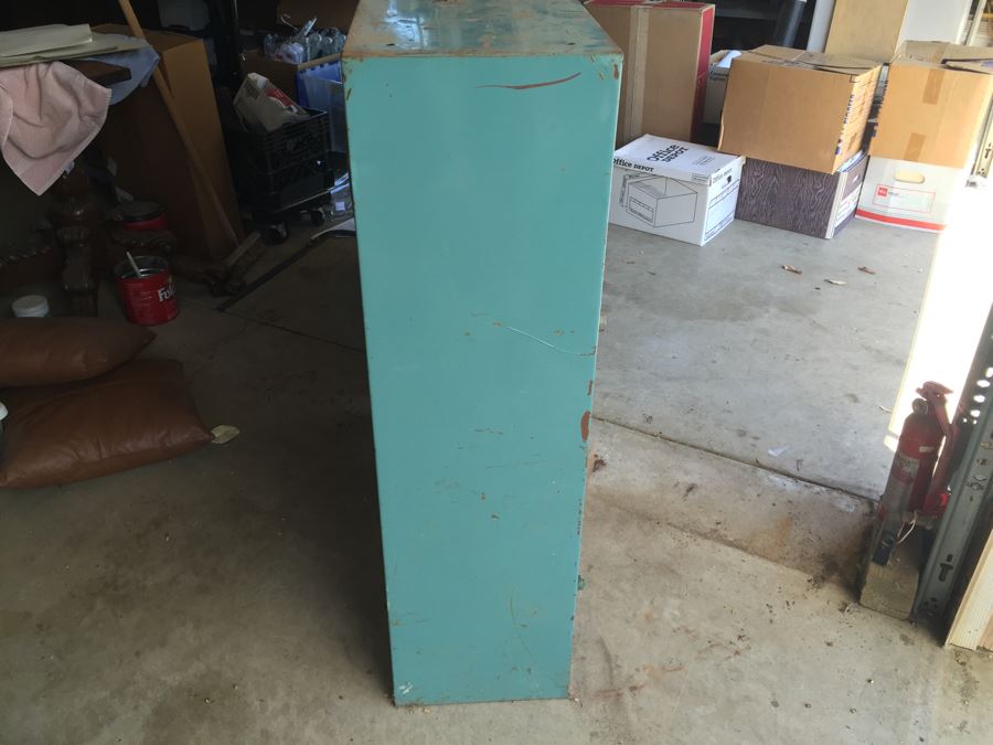 Industrial Painted Metal Storage Cabinets Packed With Plumbing Supplies, Bar Stock And Goodies [Photo 7]