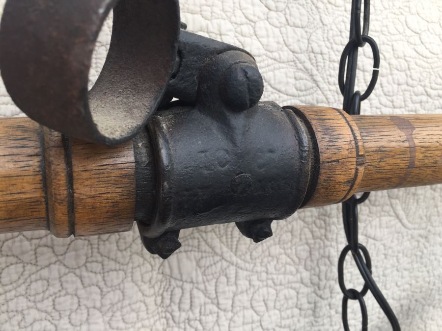 Vintage Horse Animal Yoke Converted Into A Hanging Light Fixture [Photo 12]