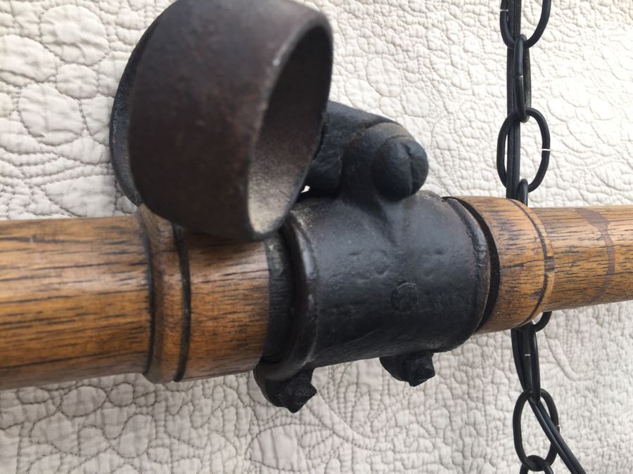 Vintage Horse Animal Yoke Converted Into A Hanging Light Fixture [Photo 10]