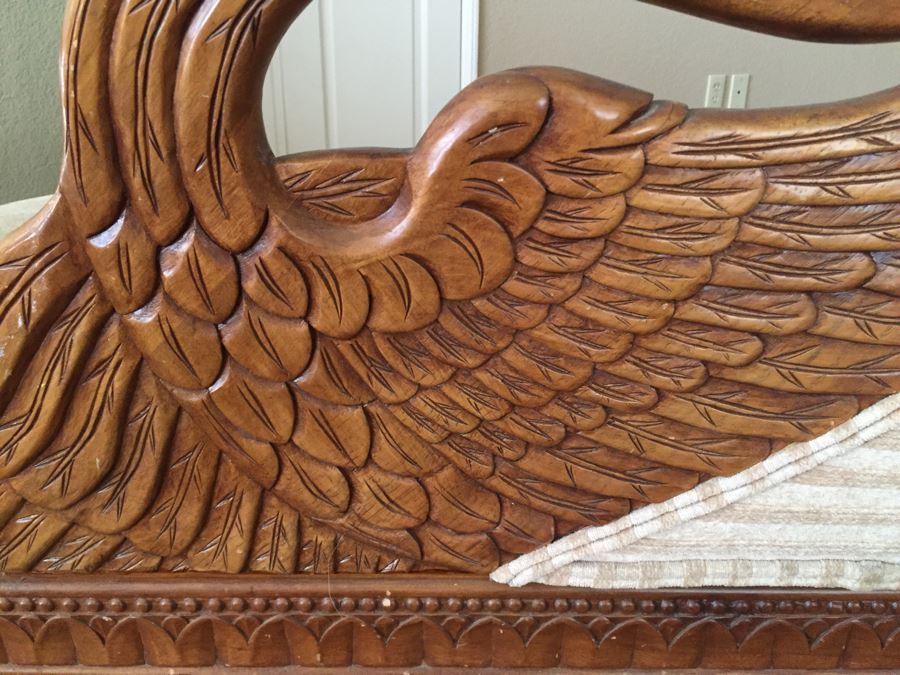 Vintage Swan Fainting Couch Chaise Lounge [Photo 4]