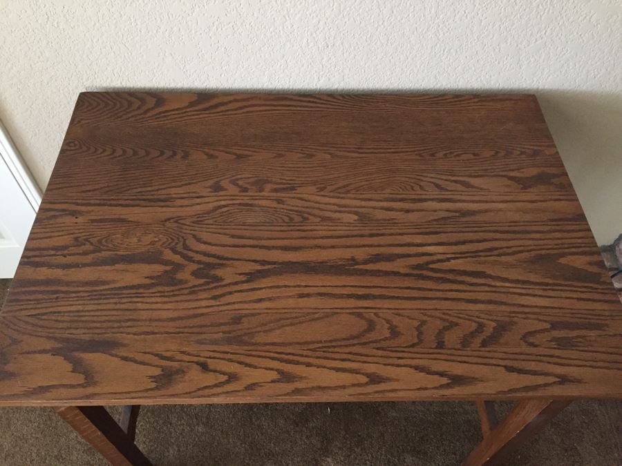 Mission Style Solid Oak Library Table [Photo 5]