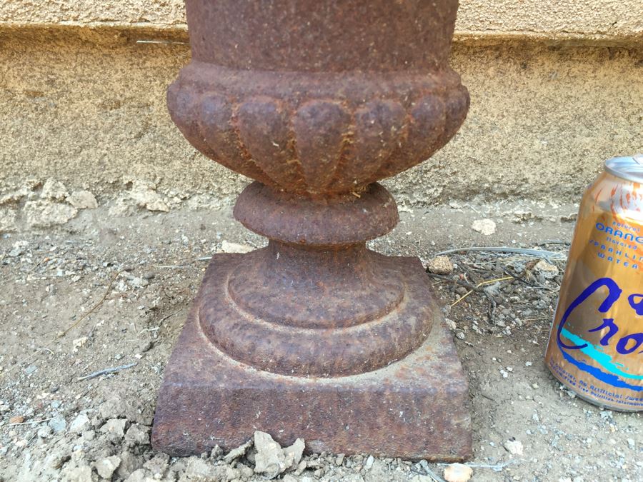 (3) Cast Iron Metal Garden Urns [Photo 3]