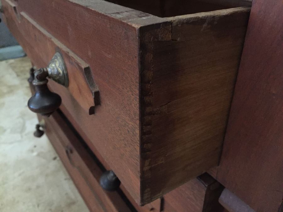 Rare Antique Eastlake Secretary Desk With Original Pulls Estimate $1,000 [Photo 3]