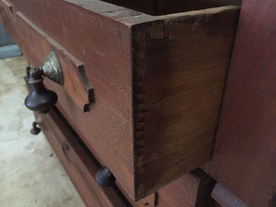 Rare Antique Eastlake Secretary Desk With Original Pulls Estimate $1,000 [Photo 7]