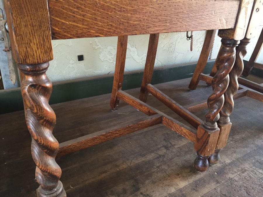 (3) Antique Barley Twist Chairs [Photo 2]