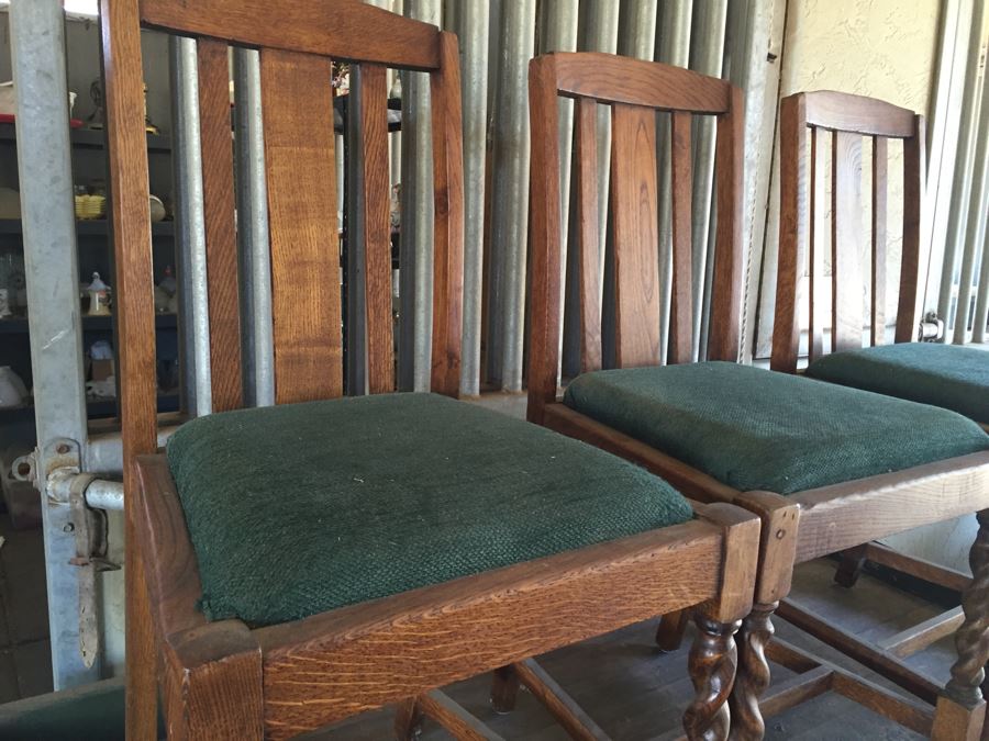 (3) Antique Barley Twist Chairs [Photo 5]