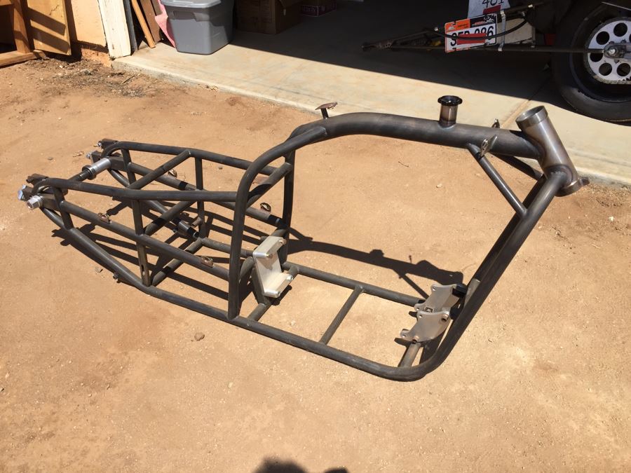 Custom Drag Motorcycle Frame Client Paid $7,000 To Have Frame Custom Fabricated