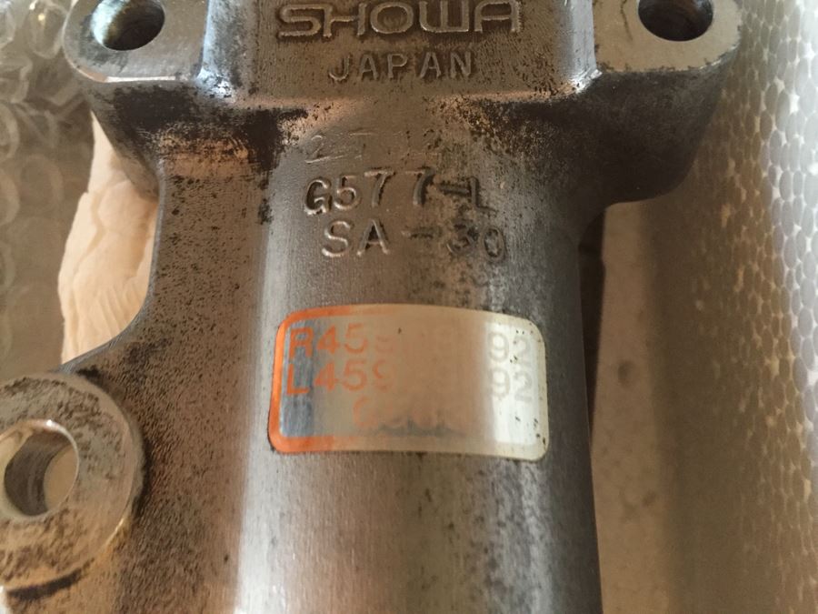 Showa Fork Tube And Slide Assembly Japan Estimate $395 [Photo 4]