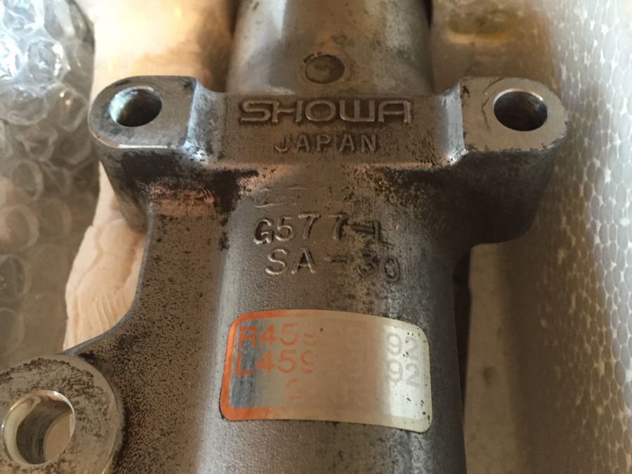 Showa Fork Tube And Slide Assembly Japan Estimate $395 [Photo 3]