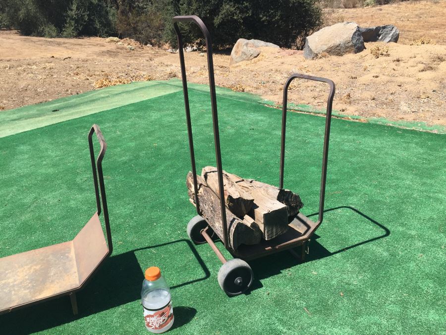 Metal Firewood Holder And Firewood Transportation Cart [Photo 3]