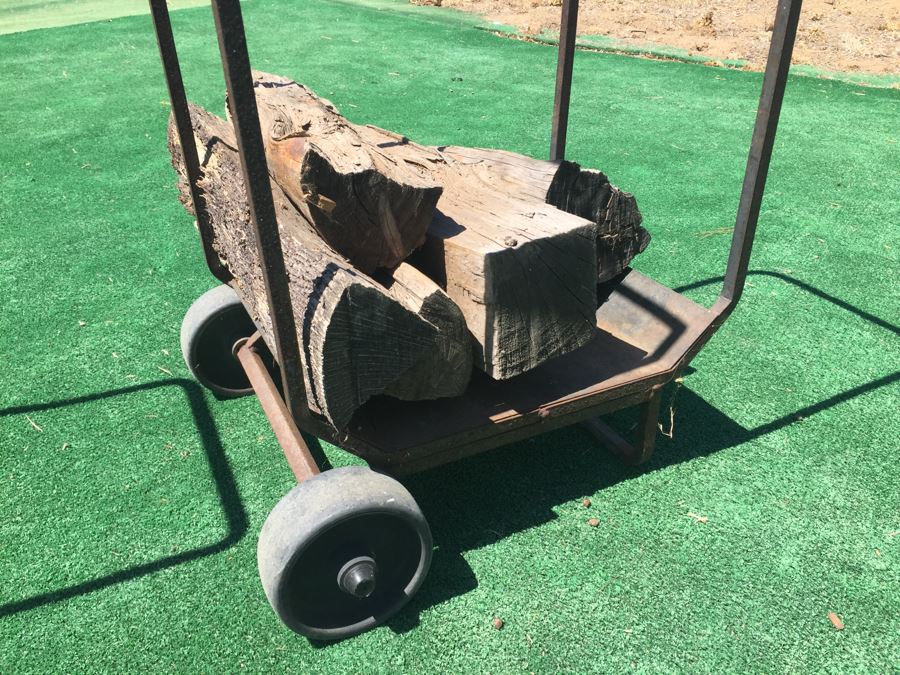 Metal Firewood Holder And Firewood Transportation Cart [Photo 4]