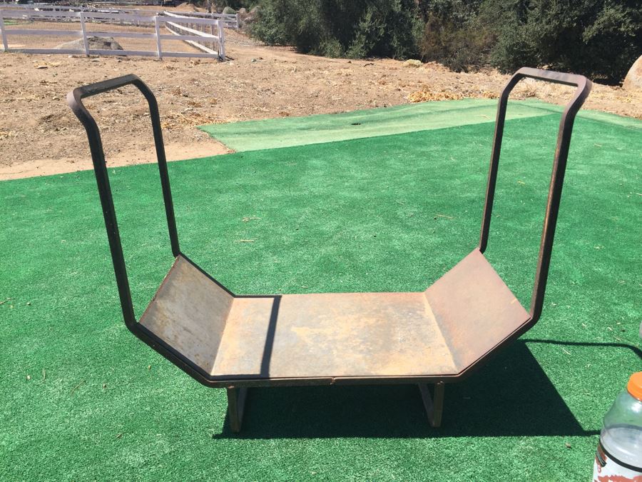 Metal Firewood Holder And Firewood Transportation Cart [Photo 2]