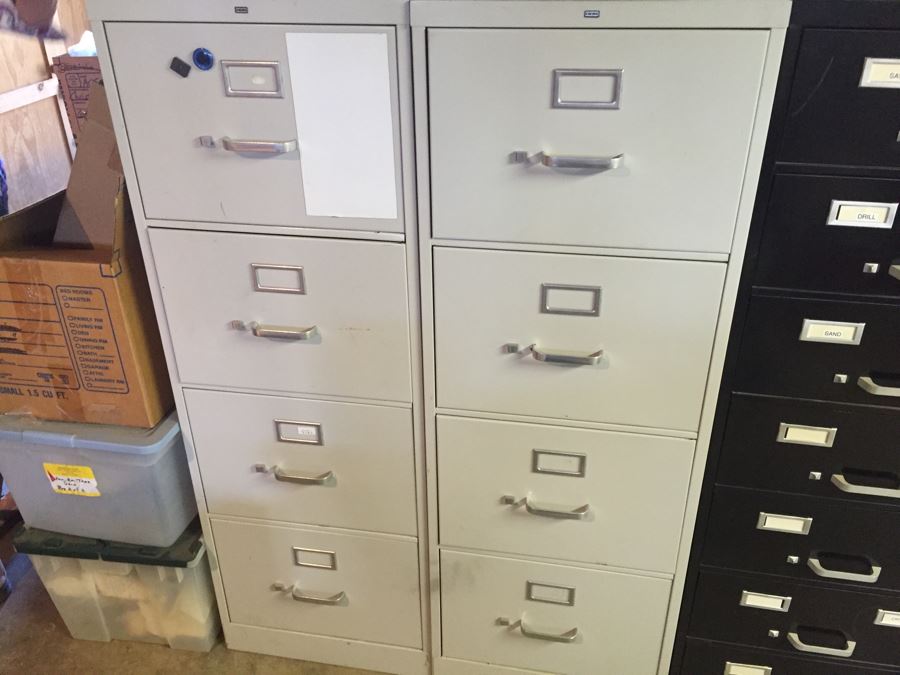 (2) Hon Vertical Metal Filing Cabinets [Photo 1]