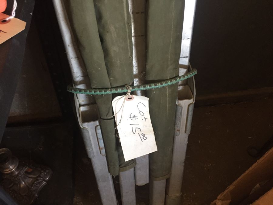 Two Metal Shelves Full Of Various Items From Home And Former Antique Store Plus Metal Shelving [Photo 34]