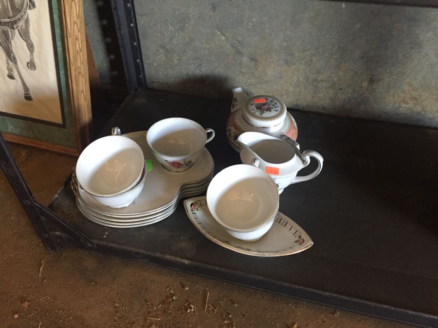 Two Metal Shelves Full Of Various Items From Home And Former Antique Store Plus Metal Shelving [Photo 20]