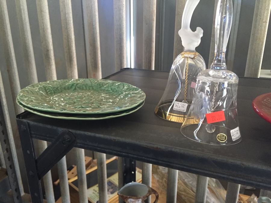 Two Metal Shelves Full Of Various Items From Home And Former Antique Store Plus Metal Shelving [Photo 30]