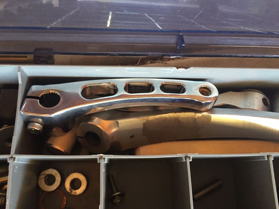 Huge Collection Of Motorcycle Bolts, Nuts, Washers, Parts With Storage Containers [Photo 21]