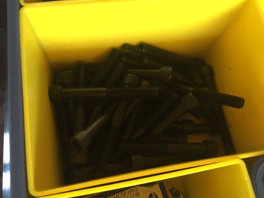 Huge Collection Of Motorcycle Bolts, Nuts, Washers, Parts With Storage Containers [Photo 10]