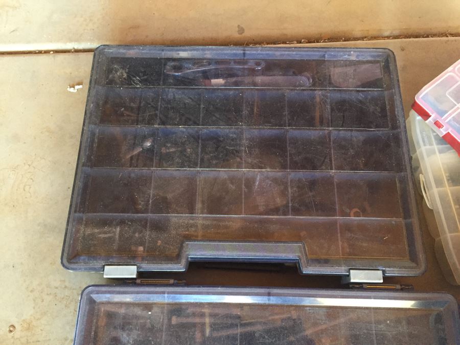 Huge Collection Of Motorcycle Bolts, Nuts, Washers, Parts With Storage Containers [Photo 6]