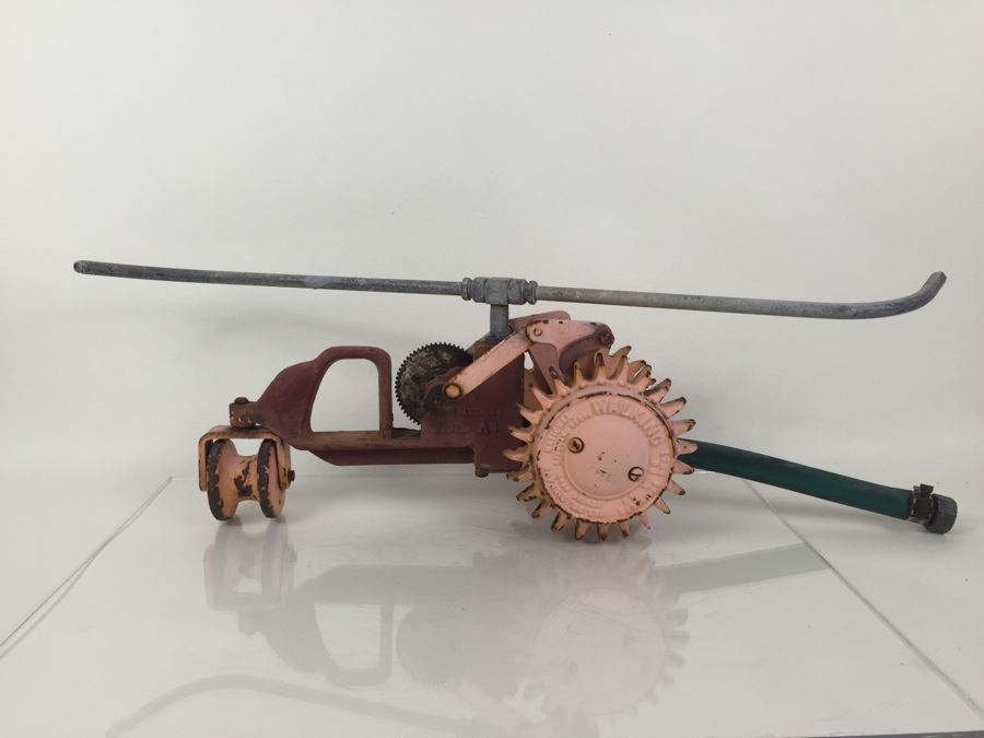 Vintage National Walking Lawn Spinkler Model A5 Heavy Cast Iron [Photo 4]