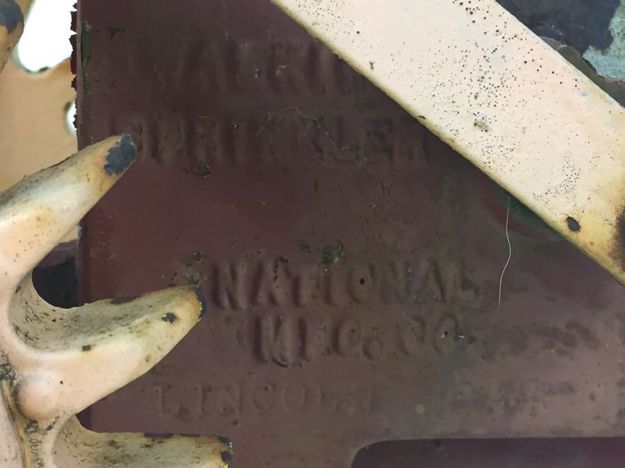 Vintage National Walking Lawn Spinkler Model A5 Heavy Cast Iron [Photo 12]