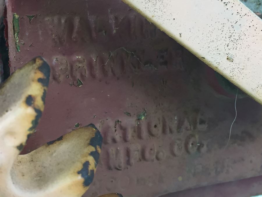 Vintage National Walking Lawn Spinkler Model A5 Heavy Cast Iron [Photo 13]
