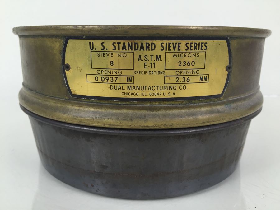 U.S. Standard Sieve Series Dual Manufacturing Co. [Photo 5]