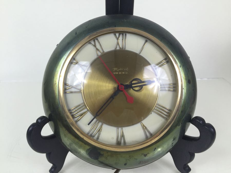 Vintage Electric Wall Clock By United Clock Corp Model 924 Working [Photo 6]