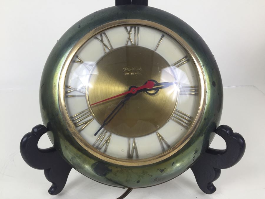 Vintage Electric Wall Clock By United Clock Corp Model 924 Working [Photo 4]