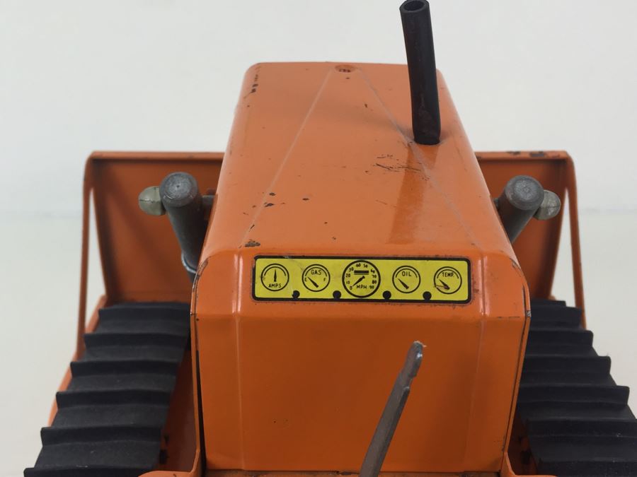 Vintage Mid-Century Tonka Orange Giant Bulldozer Near Mint With Some Paint Chips [Photo 16]