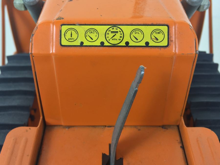 Vintage Mid-Century Tonka Orange Giant Bulldozer Near Mint With Some Paint Chips [Photo 15]