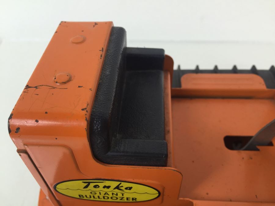 Vintage Mid-Century Tonka Orange Giant Bulldozer Near Mint With Some ...