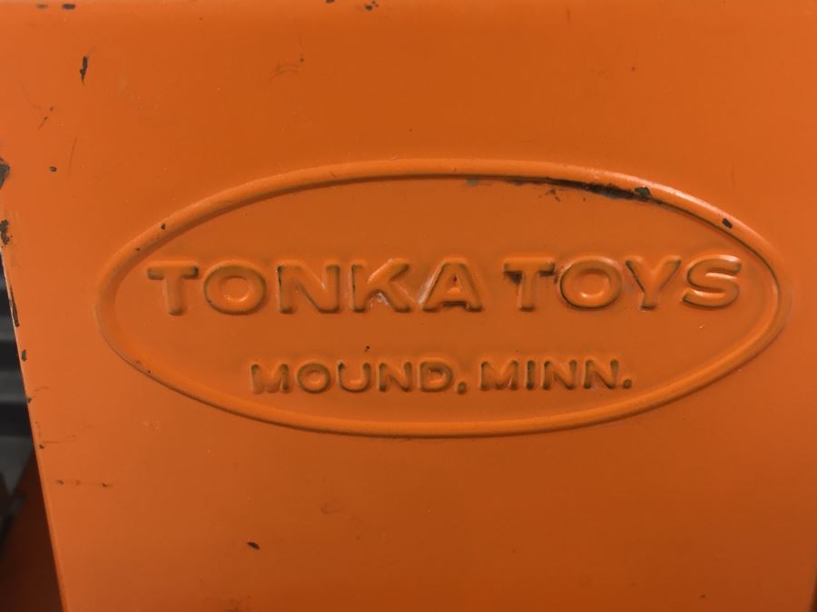Vintage Mid-Century Tonka Orange Giant Bulldozer Near Mint With Some Paint Chips [Photo 14]