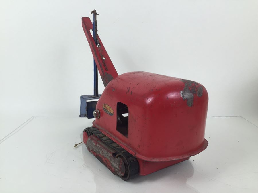 Vintage Mid-Century Tonka Toys Red Crane [Photo 15]