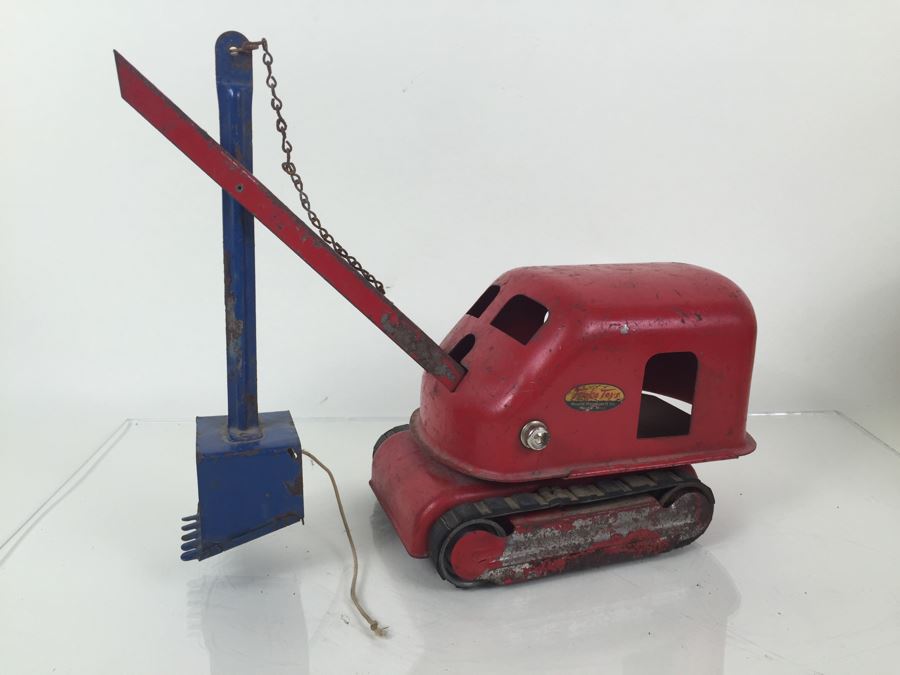 Vintage Mid-Century Tonka Toys Red Crane [Photo 12]