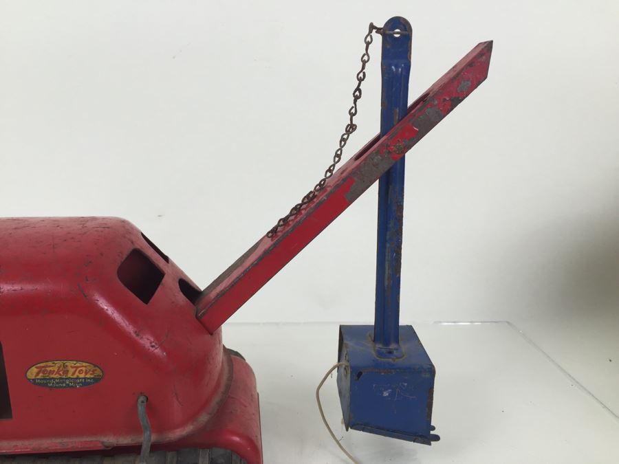Vintage Mid-Century Tonka Toys Red Crane [Photo 7]