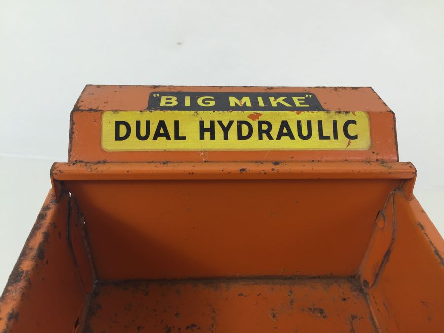 Vintage Tonka Toys Mid-Century Orange Big Mike Dual Hydraulic State Hi-Way Dept Dump Truck [Photo 17]